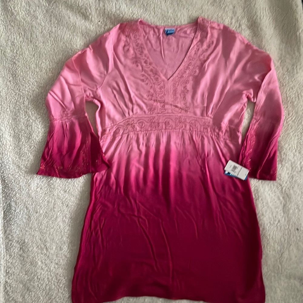 NWT Pink Beach coverup Dress